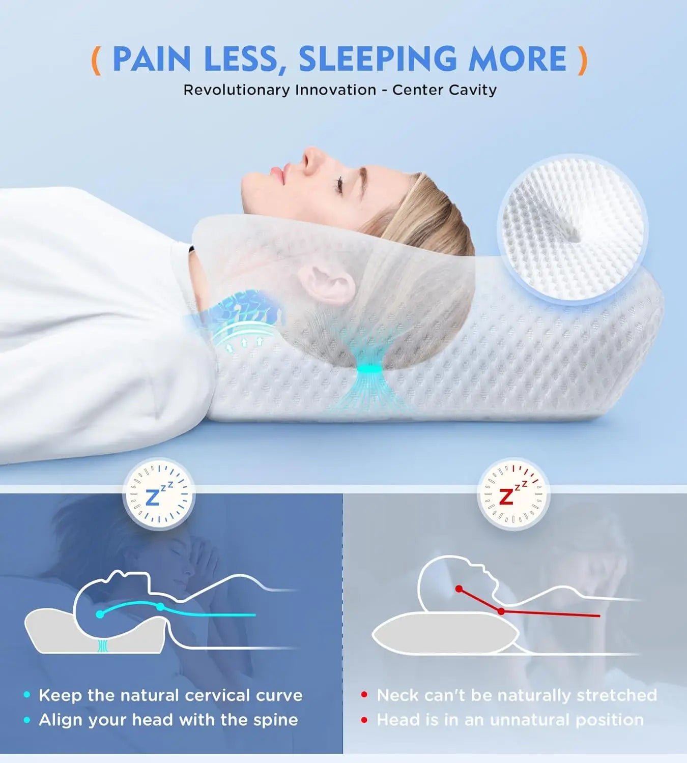 oreiller ergonomique / oreiller cervical