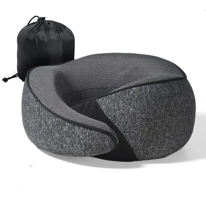 Oreiller de Voyage Ergonomique 360° – Kit Confort Complet (oreiller + Bouchons d'oreilles + Pochette)